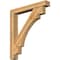 Ekena Millwork Merced Block Rough Sawn Bracket w/ Offset Brace, Western Red Cedar, 6"W x 40"D x 44"H BKT0604X40X44MRC05RWR - alternate 1